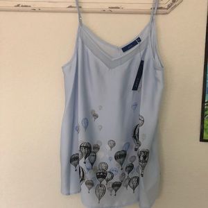 Light blue hot air balloon top